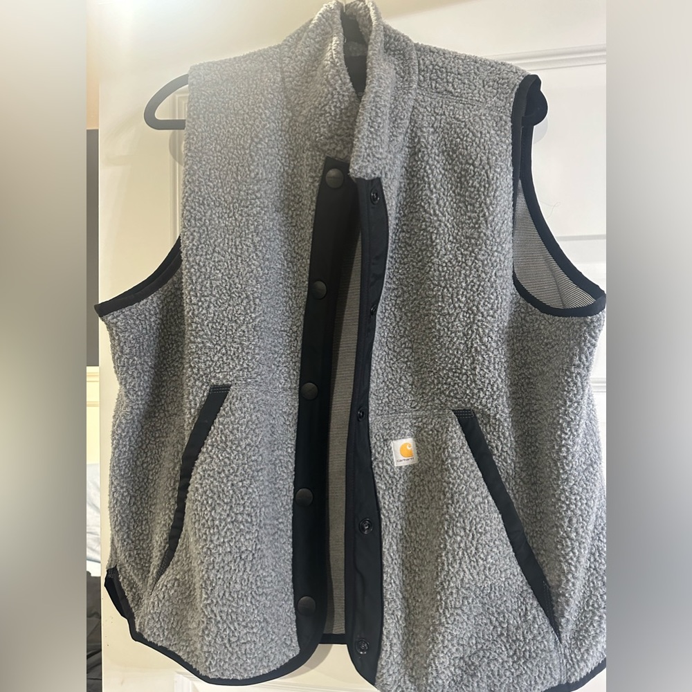 Carhartt Grey Fleece Vest